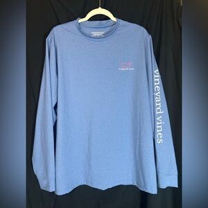 Vineyard Vines Men's Blue Long Sleeve Performance Shirt (Size L)